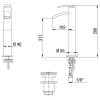 Смеситель для раковины Jacuzzi Ray 0IO00488JA01 высокий, хром фото 3