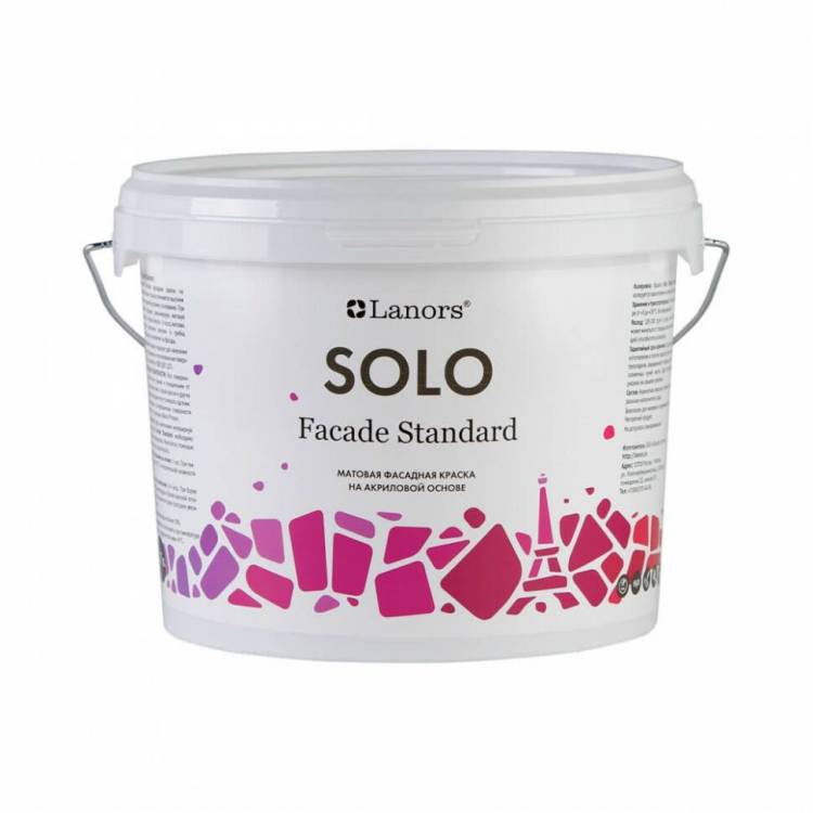 Фасадная краска Lanors Solo Facade Standard база С 9.1 л