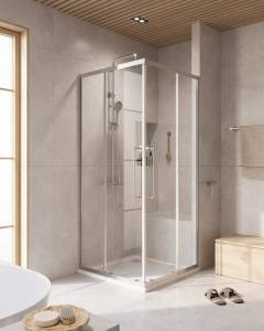 Душевой уголок Cezares Relax RELAX-304-A-2-90-C-CR профиль хром глянцевый, стекло прозрачное, 90x90x200