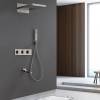 Душевая система Abber Daheim AF8253SP скрытого монтажа с изливом, термостат, хром фото 2