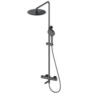 Душевая стойка Wonzon & Woghand WW-88739902-BGM с термостатом, темный графит