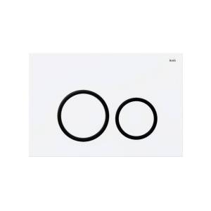 Кнопка смыва Iddis Unifix UNI03WBi77 003, белая/черный