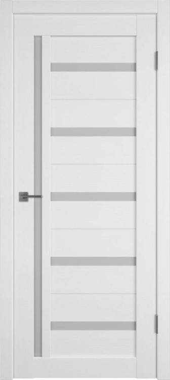 Межкомнатная дверь Владимирская Фабрика Дверей Atum 18 Snow стекло White Cloud 700x2000