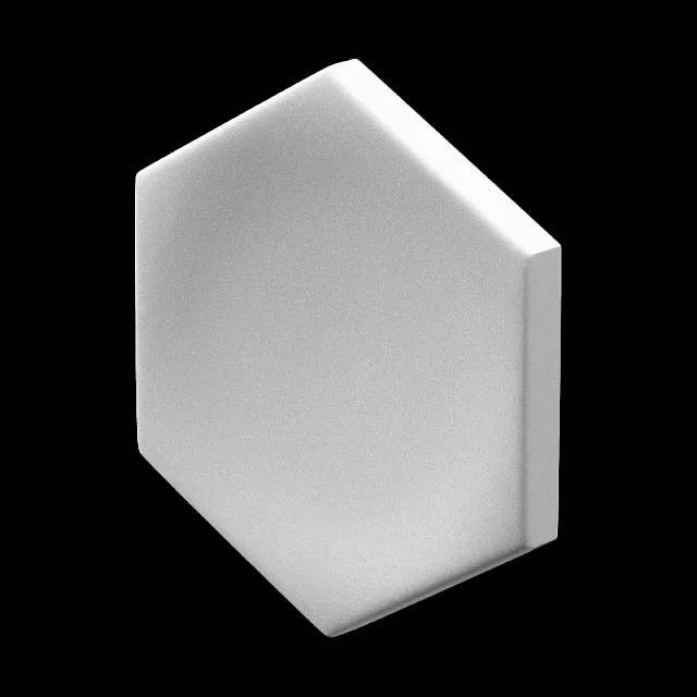 Дизайнерская панель Artpole E-0208 Heksa-big button Platinum глянец 20x2.7x17.3