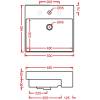 Раковина ArtCeram Quadro 50 Semincasso QUL004 01 00 встраиваемая 50x48x16 фото 4