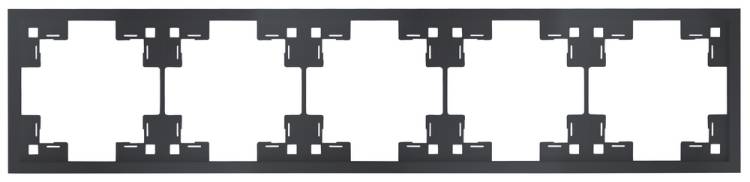 Пятиместная рамка Rikett Standart 35850 MB черный сатин