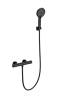 Смеситель для душа Wonzon & Woghand WW-B3013-A-MB с термостатом, черный матовый