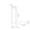 Ландшафтный светодиодный светильник Arte Lamp Trapezio A2466PA-1BK фото 3