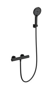 Смеситель для душа Wonzon & Woghand WW-B3013-A-MB с термостатом, черный матовый