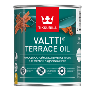 TIKKURILA VALTTI TERRACE OIL масло для террас и садовой мебели, бесцветный (0,9л) (распродажа)