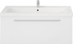 Тумба для комплекта 1MarKa Соната 90П с 1 ящиком, белый глянец