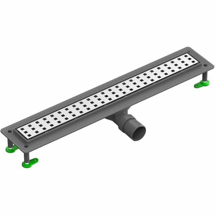 Душевой лоток Ctesi Flow Square BK4024640 70 см, хром