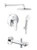 Душевой комплект Grohe Grohtherm BauEdge 1000190 С Внутренней Частью