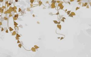 3D Фотообои Artegrafico «Бронзовые лианы» SG-009 акварель