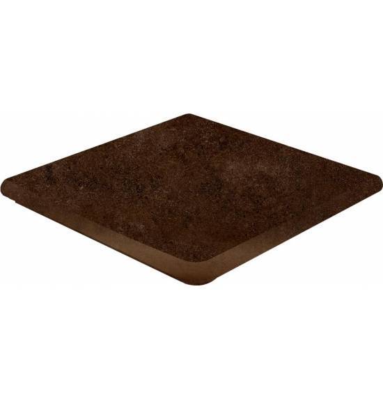 Ступень Gres de Aragon Urban  Esquina Redonda Caoba Antid 33x33