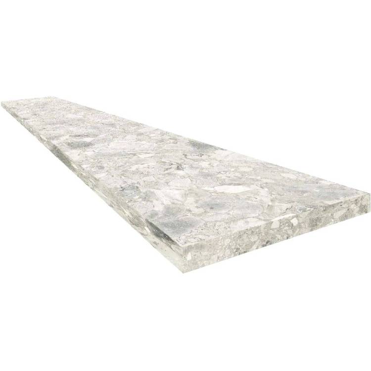 Ступень ColiseumGres Брера 620070002484 Уайт Угловая Левая 33x120