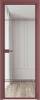 Межкомнатная дверь Profil Doors 4 AX цвет профиля Красный антрацит, стекло безопасное 6 мм ромб белый 700x2000
