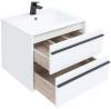 Тумба с раковиной Aquanet Lino 60 271943 подвесная, белый матовый фото 7