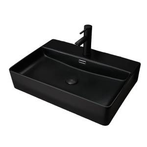 Раковина Gid Geométrico 53375 Bm9256 60 см, черная матовая