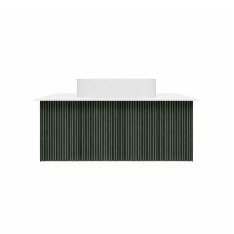 Тумба с раковиной La Fenice Terra Grigio NFNC-01-TER-G-100-3-M-GG серо-зеленая матовая, 100 см
