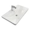 Тумба с раковиной Comforty Енисей-80П2 00-00021339 белый глянец фото 2