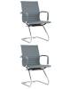 Набор из 2 кресел Stool Group TopChairs Visit D-101L grey X2 серый