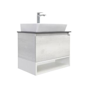 Тумба с раковиной Comforty Прага 60 00-00014535 дуб белый