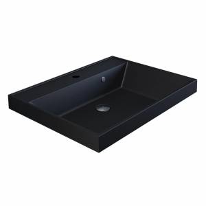 Раковина Uperwood Classic Quartz 291030012 черная матовая, космос, 60x45