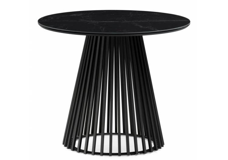 Стол Notta Нэнси 612877 черный мрамор shakespeare black, черный 90x90x75