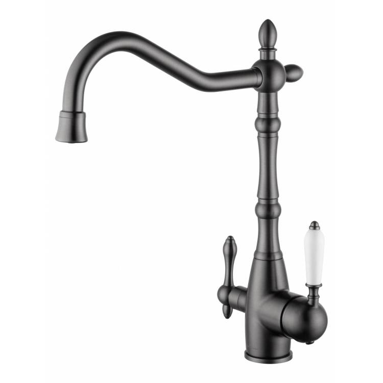 Смеситель для кухни Wonzon & Woghand WW-88458006-BGM под фильтр, темный графит