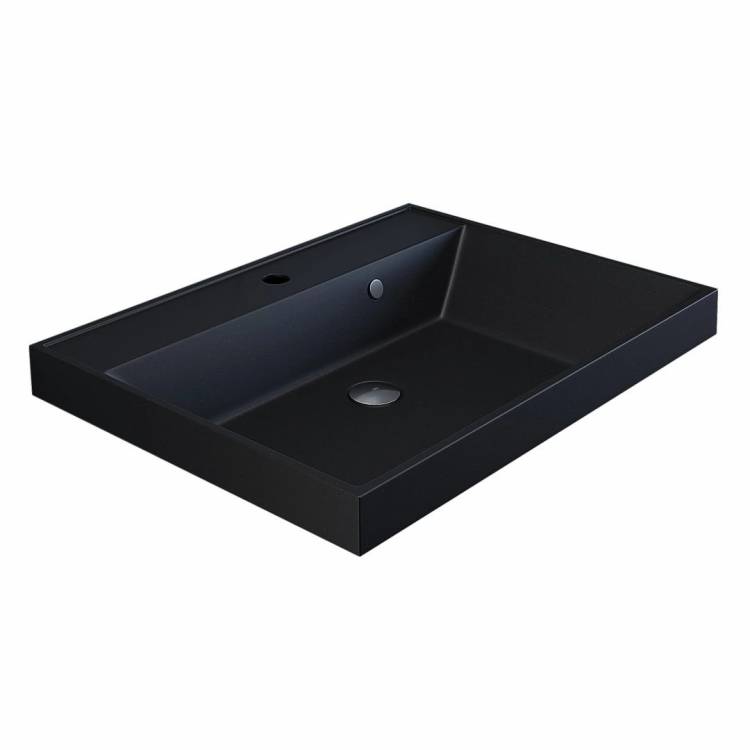 Раковина Uperwood Classic Quartz 291030012 черная матовая, космос, 60x45