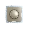 Светорегулятор поворотно-нажимной IEK Brite BR-D20-0600-K37 шампань фото 2