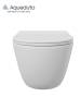 Унитаз подвесной Aqueduto Ovo Tornado OVOT2110 безободковый, сиденье микролифт, белый глянцевый фото 3