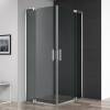 Душевой уголок Cezares Slider A 2 90/100 Grigio Cr профиль хром, стекло серое