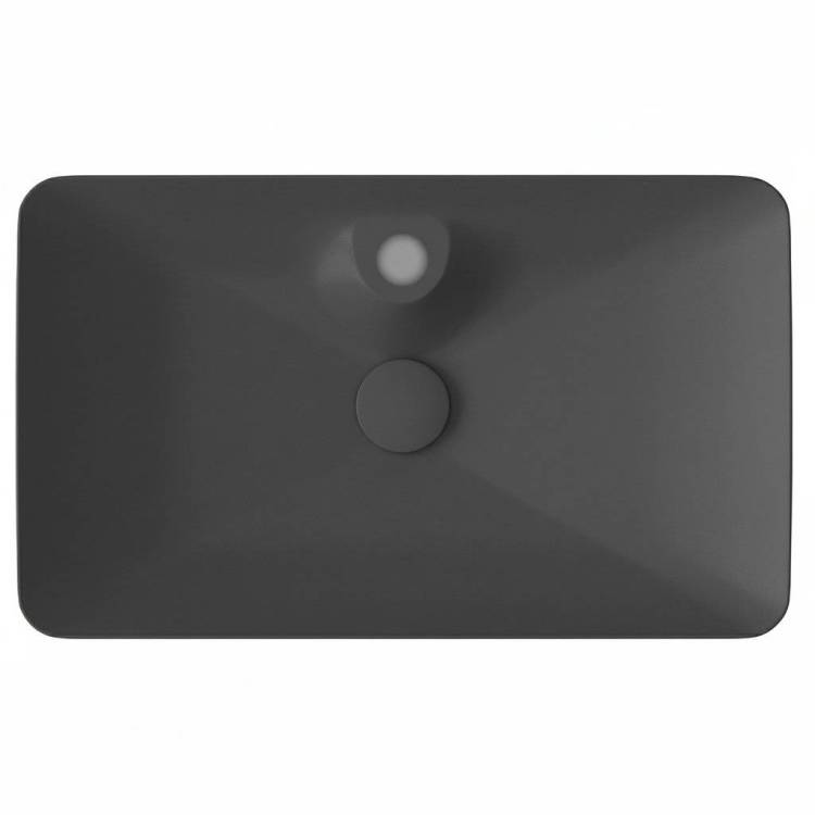 Раковина Isvea SistemaY Clear 10SY50065SV-2C 65 см, антрацит матовая