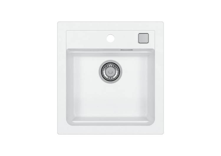 Мойка кухонная Alveus Granital Atrox 20 1131986 Arctic - G11 с сифоном, 47x50