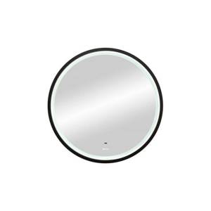 Зеркало BOND Circle M60ZE-6060 круглое, с LED подсветкой и бесконтактным сенсором, черной рамой, 60x60