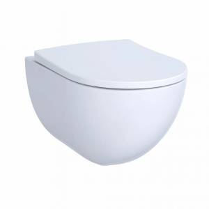 Унитаз подвесной Geberit Acanto 500.684.00.1 безободковый, с микролифтом, с форсункой биде, белый