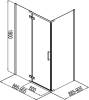 Душевой уголок Aquanet Logic AE32-S-90х90U-CT фото 2