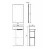 Тумба с раковиной Comforty Матэ-40 00-00015325 дуб темно-коричневый фото 8