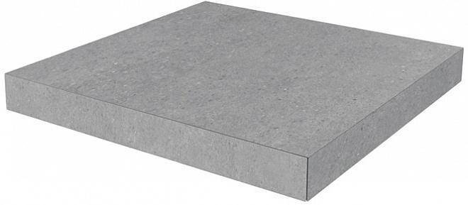 Ступень Kerama Marazzi Фондамента DL500800R/GCA Угловая Клееная Серый Светлый 33x33
