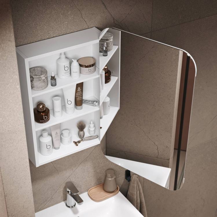 Зеркало-шкаф Alavann Cosmetic 60 ALV0770001 белый