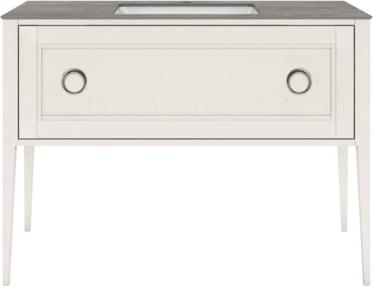 Тумба с раковиной Kerama Marazzi Plaza белый, тумба PL.CN.120.1\WHT.M + рак. PLR.wbu.55