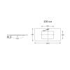Столешница Kerama Marazzi Plaza PL3.VT280\100 для раковин, встраиваемых снизу Парнас пепельный лаппатированный фото 2