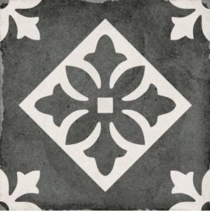 Декор Equipe Art Nouveau 24416 Padua Black 20x20
