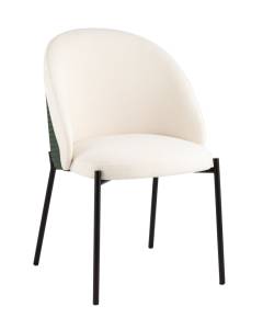 Стул Stool Group Adelinde DC1153-2 AT3228-22 +PU808-13 бежевый с зеленой экокожей