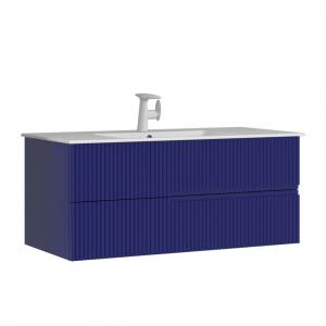 Тумба с раковиной Orka Moonlight 5001504 120 подвесная, синий матовый