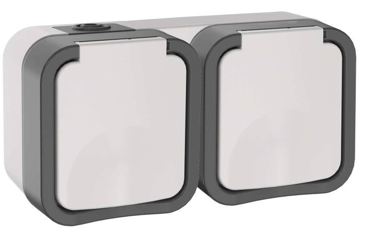 Розетка 2-местная IEK Tors TS-R26-16-55-G-K41 белый