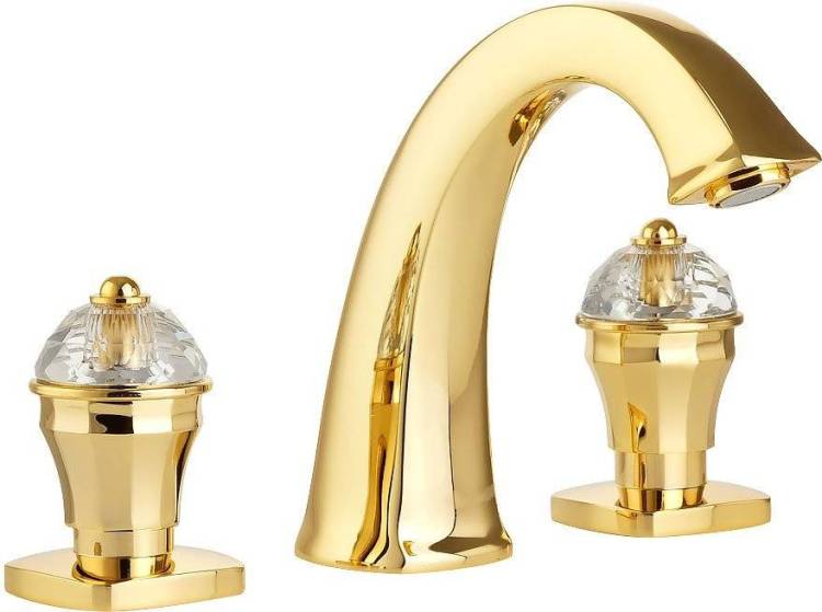 Смеситель для раковины Migliore Korona Crystal 27329 золото