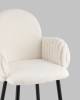 Стул полубарный Stool Group Wave Stripes VB006-2 0917-0006/Fl-100 seat DUAL белый, букле фото 9
